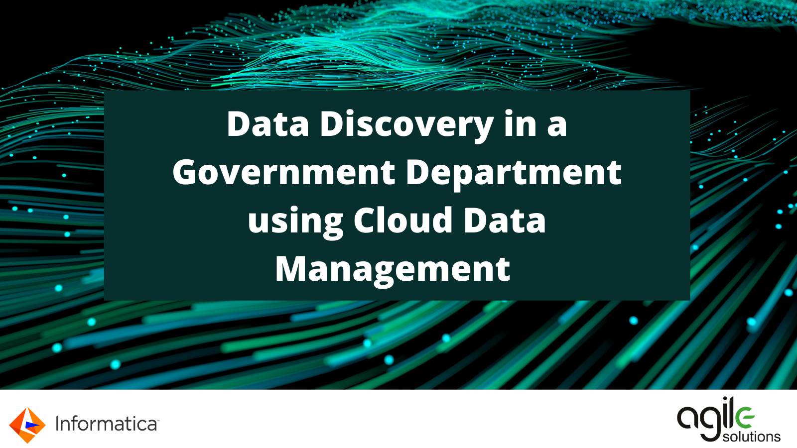 Data Discovery in a Government Department using Cloud Data Management